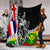 Hawaii Two Flag Kanaka Maoli King Polynesian Premium Blankets - AH - Polynesian Pride