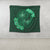 Hawaii Yin Yang Turtle Shark Hibiscus Plumeria Tapestry - Green - AH - Polynesian Pride