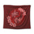 Hawaii Yin Yang Turtle Shark Hibiscus Plumeria Tapestry - Red - AH Wall Tapestry Black - Polynesian Pride