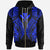 Hawaii Zip up Hoodie Polynesian Lion Head Blue Style Unisex Blue - Polynesian Pride
