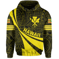 Kanaka Polynesian Hoodie Yellow Doma Style - Polynesian Pride