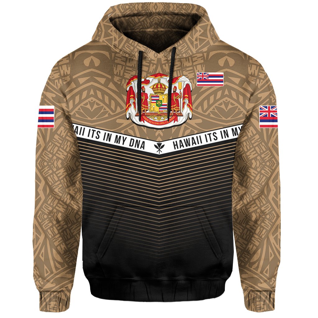 Hawaii Polynesian Hoodie Gold Mix Style - Polynesian Pride