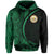 Hawaii Polynesian Hoodie Green Round Style - Polynesian Pride