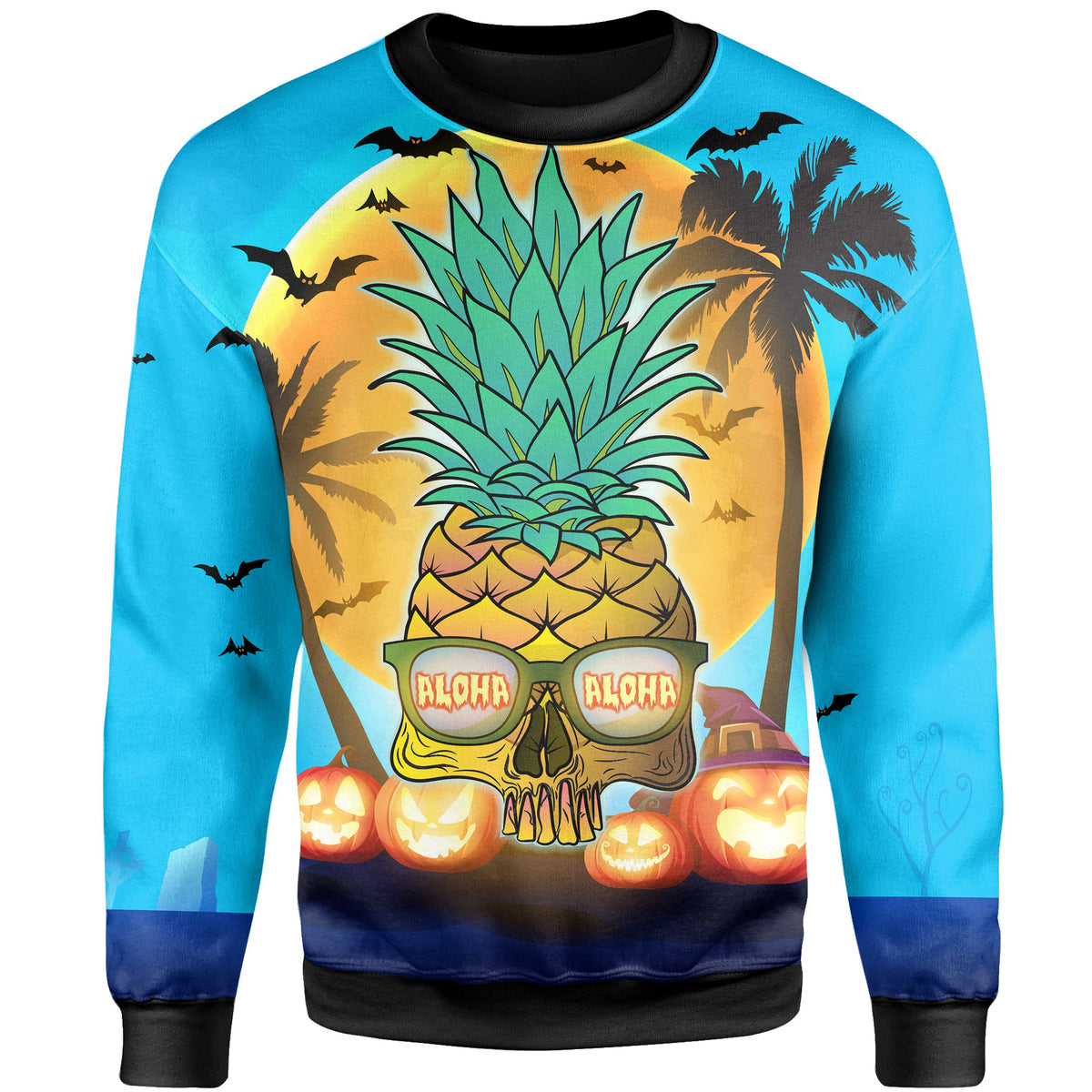 Hawaii Halloween Pineapple Sweatshirt - Polynesian Pride