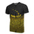 Hawaii Polynesian Custom T Shirt Gold Pride Map and Seal Unisex Gold - Polynesian Pride