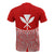 Hawaii Polynesian Custom T Shirt Red Pride Map and Seal - Polynesian Pride