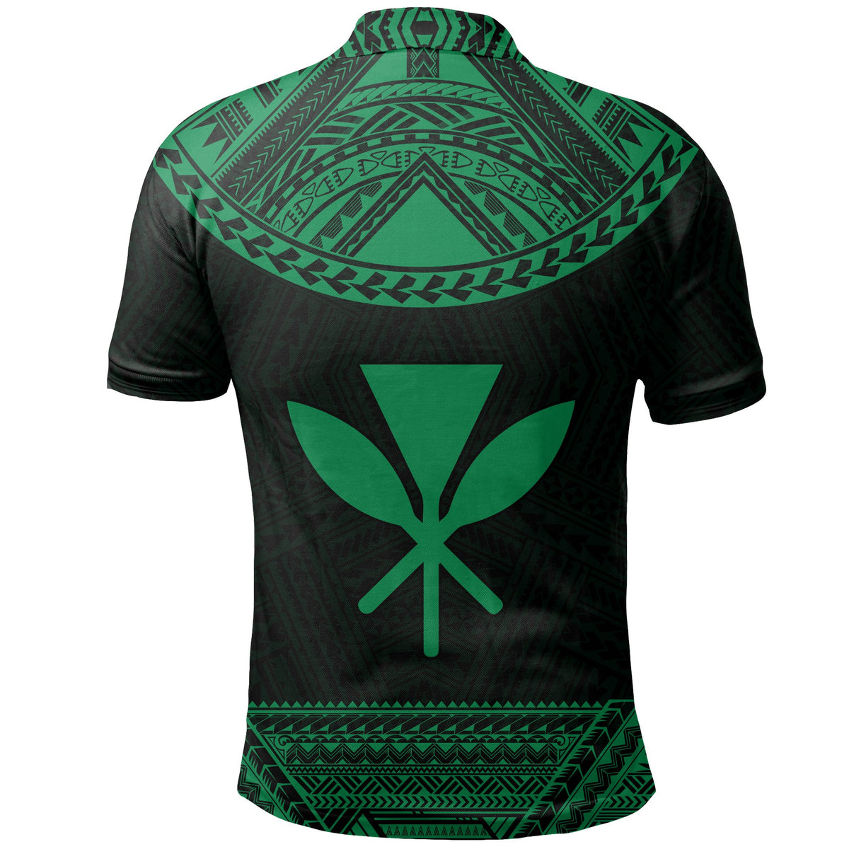 Hawaii Kanaka Polynesian Polo Shirt Divinity Green - Polynesian Pride