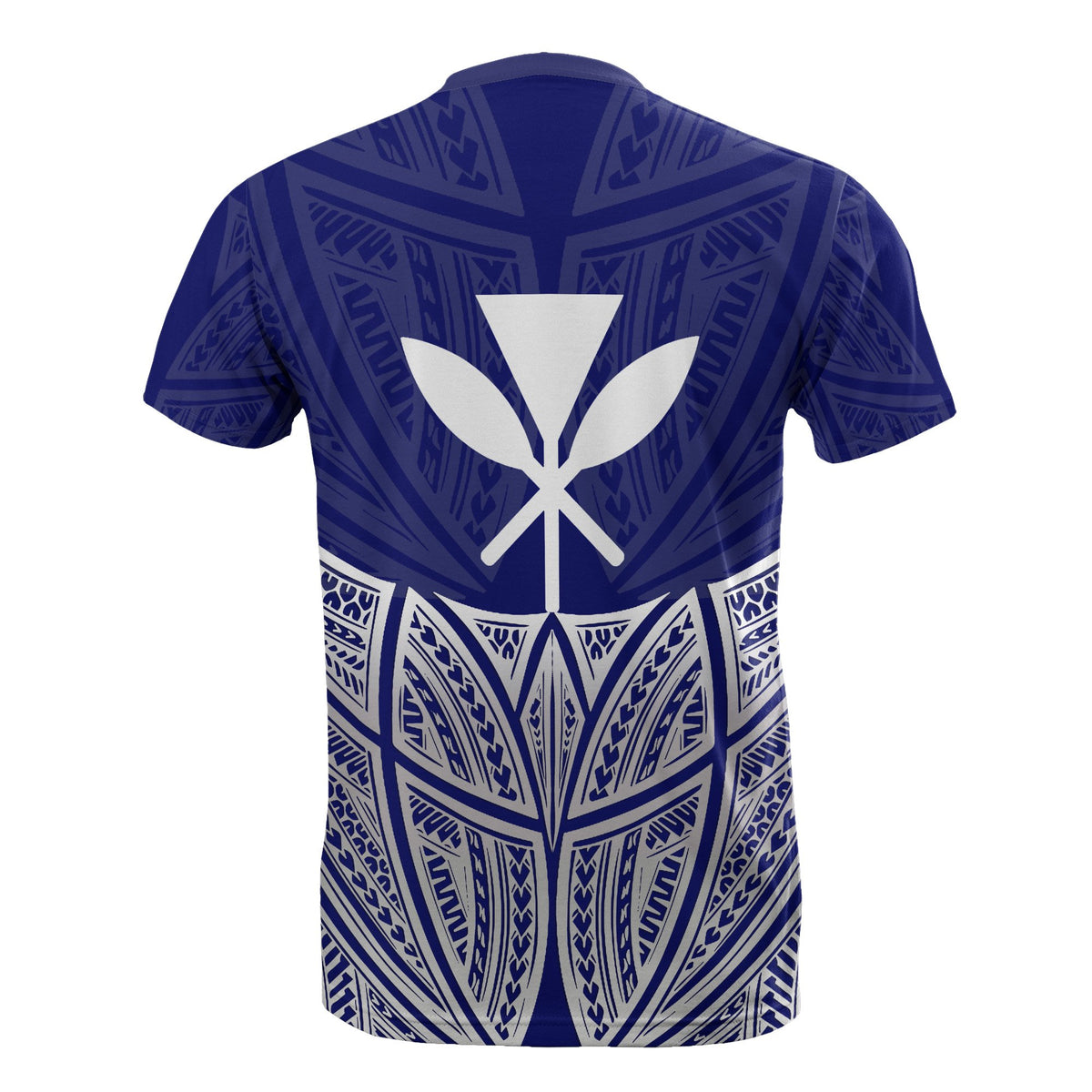 Hawaii Polynesian T Shirt Blue Pride Map and Seal - Polynesian Pride