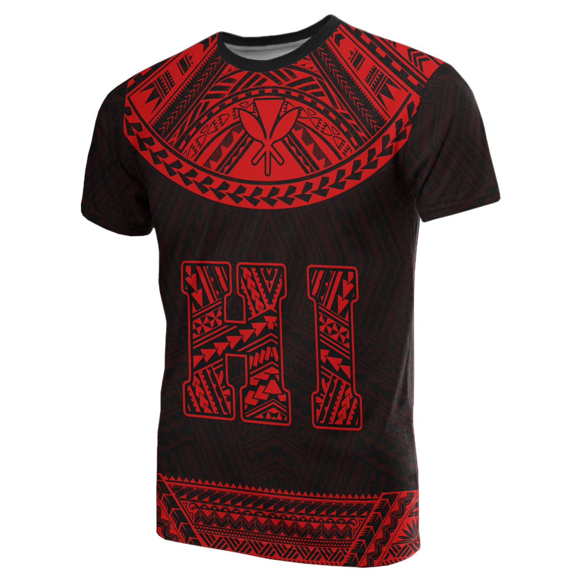 Hawaii Kanaka Polynesian T Shirt Divinity Red - Polynesian Pride