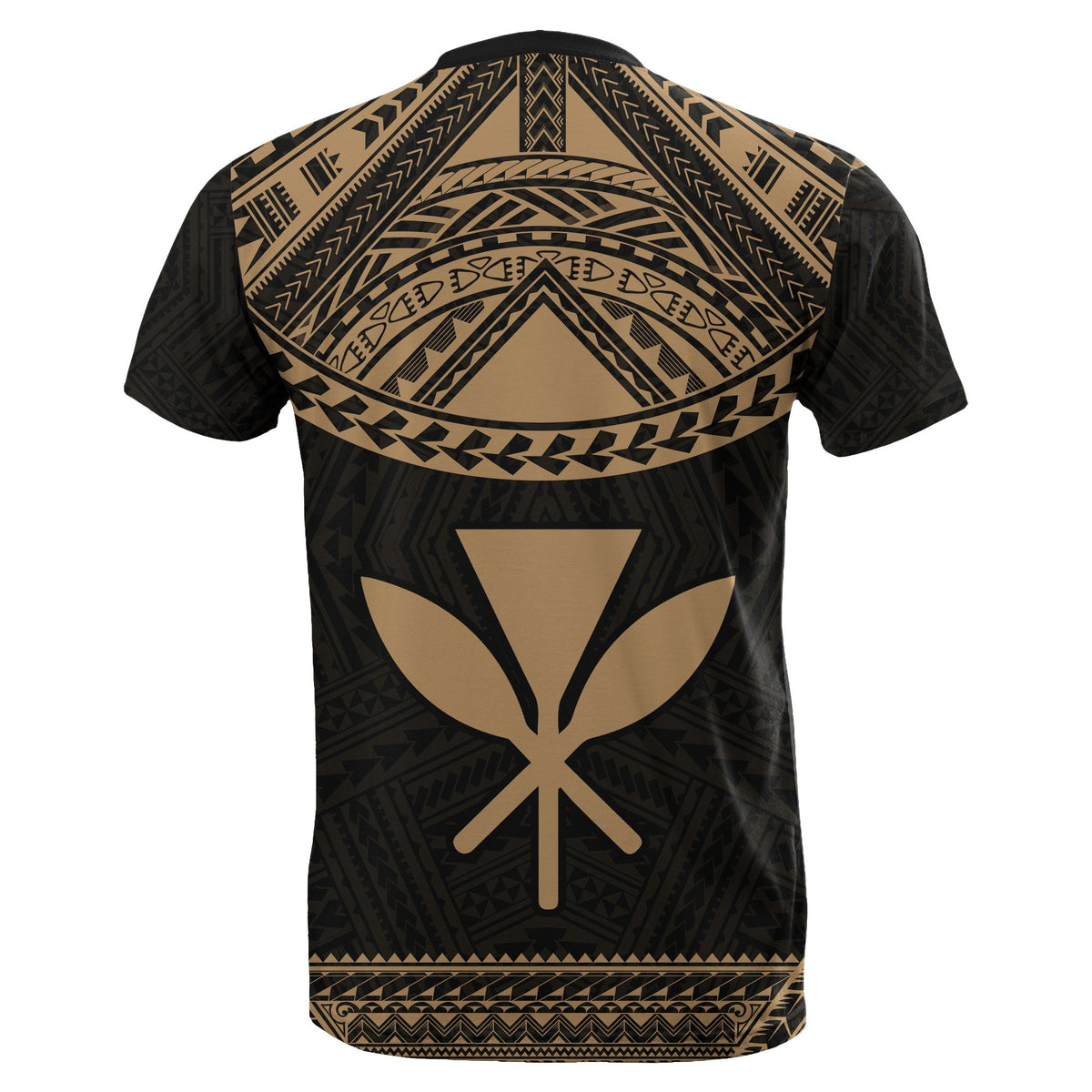 Hawaii Kanaka Polynesian T Shirt Divinity Gold - Polynesian Pride