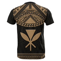 Hawaii Kanaka Polynesian T Shirt Divinity Gold - Polynesian Pride