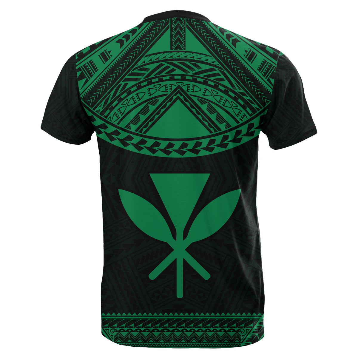 Hawaii Kanaka Polynesian T Shirt Divinity Green - Polynesian Pride