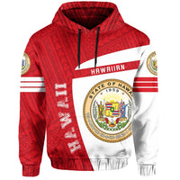 Hawaii Polynesian Sport Hoodie Red Premium Style - Polynesian Pride