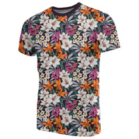 Hawaii Seamless Exotic Pattern With Tropical Leaves Flowers T Shirt - Polynesian Pride