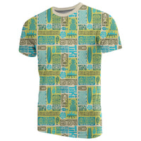 Hawaii Seamless Exotic Tiki Pattern T Shirt - Polynesian Pride