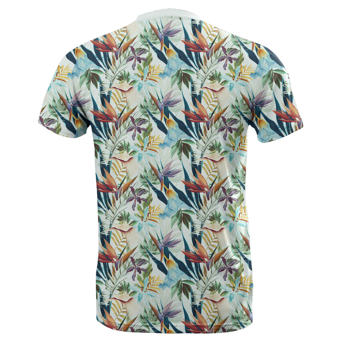 Hawaii Seamless Tropical Flower Plant and Leaf T Shirt - Polynesian Pride