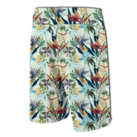 Hawaii Seamless Tropical Flower Plant And Leaf Board Shorts - Polynesian Pride
