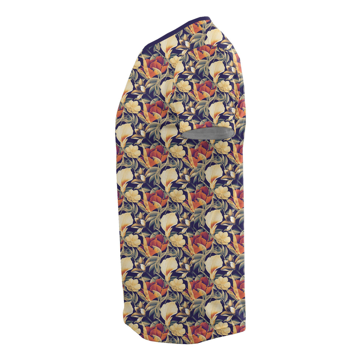 Hawaii Seamless Tropical Flower Plant and Leaf Pattern Background T Shirt - Polynesian Pride