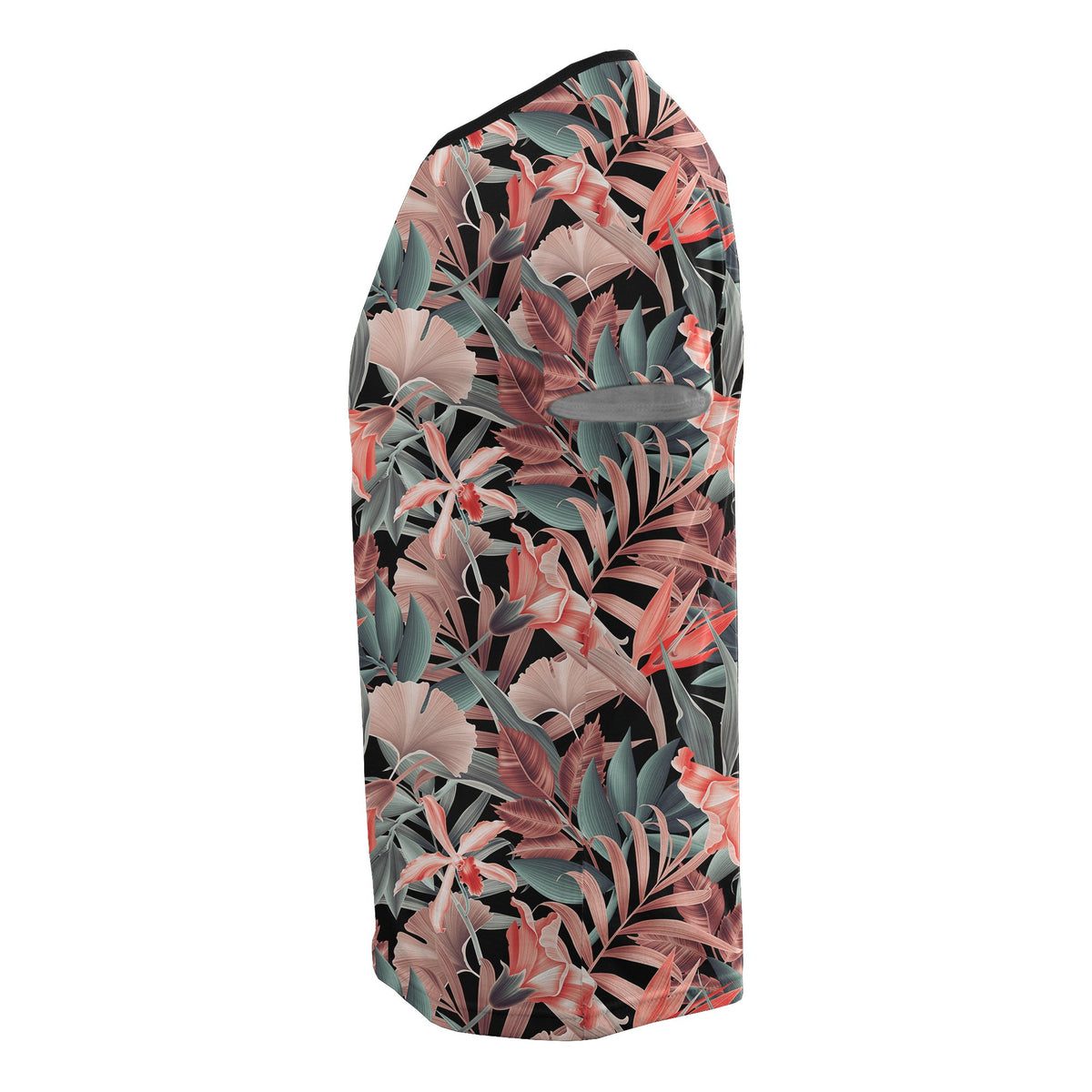 Hawaii Seamless Tropical Flower Plant Leaf Pattern Retro Botanical Style T Shirt - Polynesian Pride