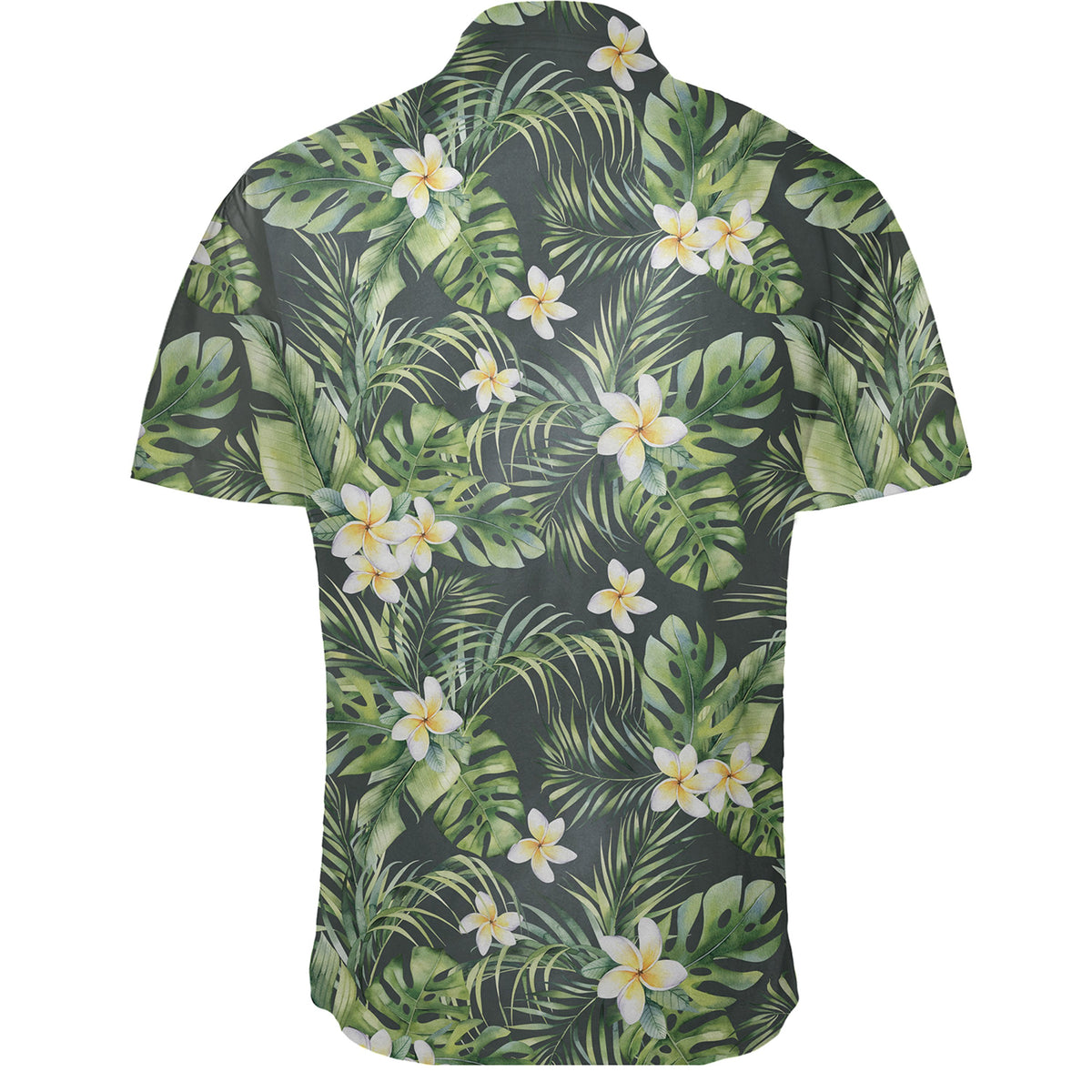 Hawaiian Shirt - Summer Plumerias Flowers Palm Tree Monstera Leaves Shirt - Polynesian Pride
