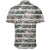 Hawaiian Shirt - Tropical Dark Green Leaves Seamless Pattern White Stripes Pink Background Shirt - Polynesian Pride
