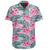 Hawaiian Shirt - Tropical Flowers Palm Leaves Hibiscus Strips Shirt - Polynesian Pride
