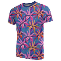 Hawaii Tropical Flowers Pink T Shirt - Polynesian Pride