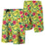 Hawaii Tropical Leaves And Flowers Board Shorts Men Yellow - Polynesian Pride