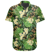 Hawaiian Shirt - Tropical Leaves And Plumeria Shirt - Polynesian Pride