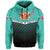 Hawaii Polynesian Hoodie Turquoise Mix Style - Polynesian Pride