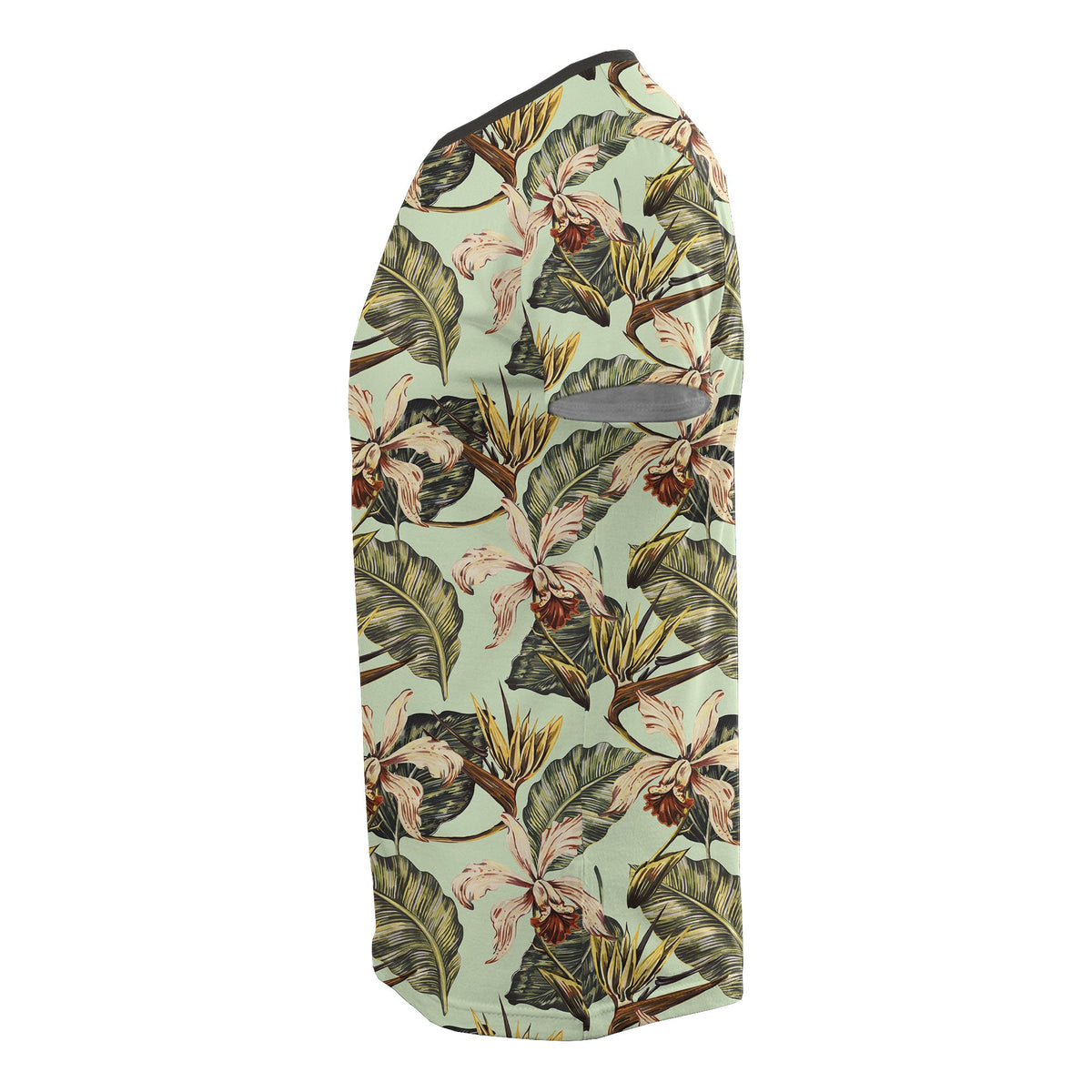 Hawaii Vintage Tropical Jungle Leaves Orchid Bird T Shirt - Polynesian Pride