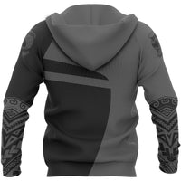 Hawaii Polynesian Kanaka Warrior Hoodie (Zip) Premium Style - Polynesian Pride