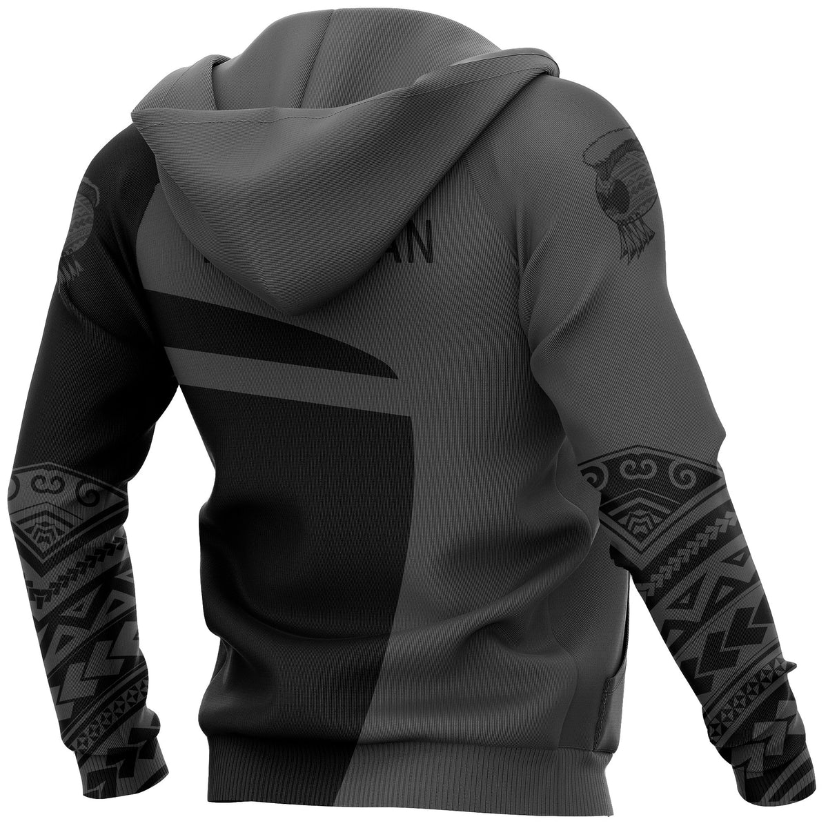 Hawaii Polynesian Kanaka Warrior Hoodie (Zip) Premium Style - Polynesian Pride