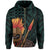 Hawaii Polynesia Legend Turquoise Kanaka Warrior Hoodie (Zip) - Polynesian Pride