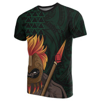 Polynesian Kakau Green Kanaka Warrior Hoodie Legend - Polynesian Pride