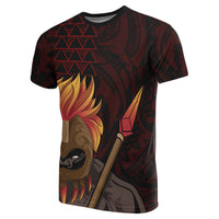 Polynesian Kakau Red Kanaka Warrior Hoodie Legend - Polynesian Pride