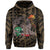Kakau Gold Hawaii Warrior Football Hoodie (Zip) - Polynesian Pride