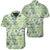 Hawaiian Shirt - White Seamless Ethnic Pattern Monstera Leaf Shirt Unisex Black - Polynesian Pride