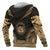 Hawaii Polynesian Chief Custom Zip up Hoodie Gold Version - Polynesian Pride