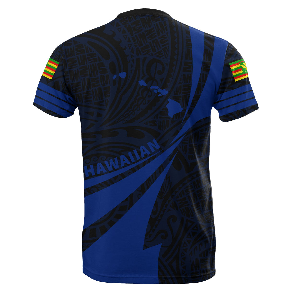 Kanaka Polynesian T Shirt Blue Doma Style - Polynesian Pride