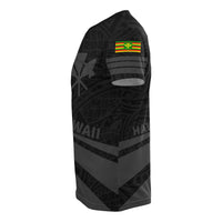 Kanaka Polynesian T Shirt Gray Doma Style - Polynesian Pride