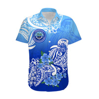 Federated States Of Micronesia Matching Dress and Hawaiian Shirt Polynesian Flower Tribal LT9 - Polynesian Pride