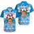 (Custom Personalised) Fiji Masi Tapa Christmas Vibe Hawaiian Shirt LT9 Blue - Polynesian Pride