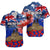 New Zealand ANZAC Day Hawaiian Shirt Grunge Aotearoa Flag and Red Poppy LT9 Blue - Polynesian Pride