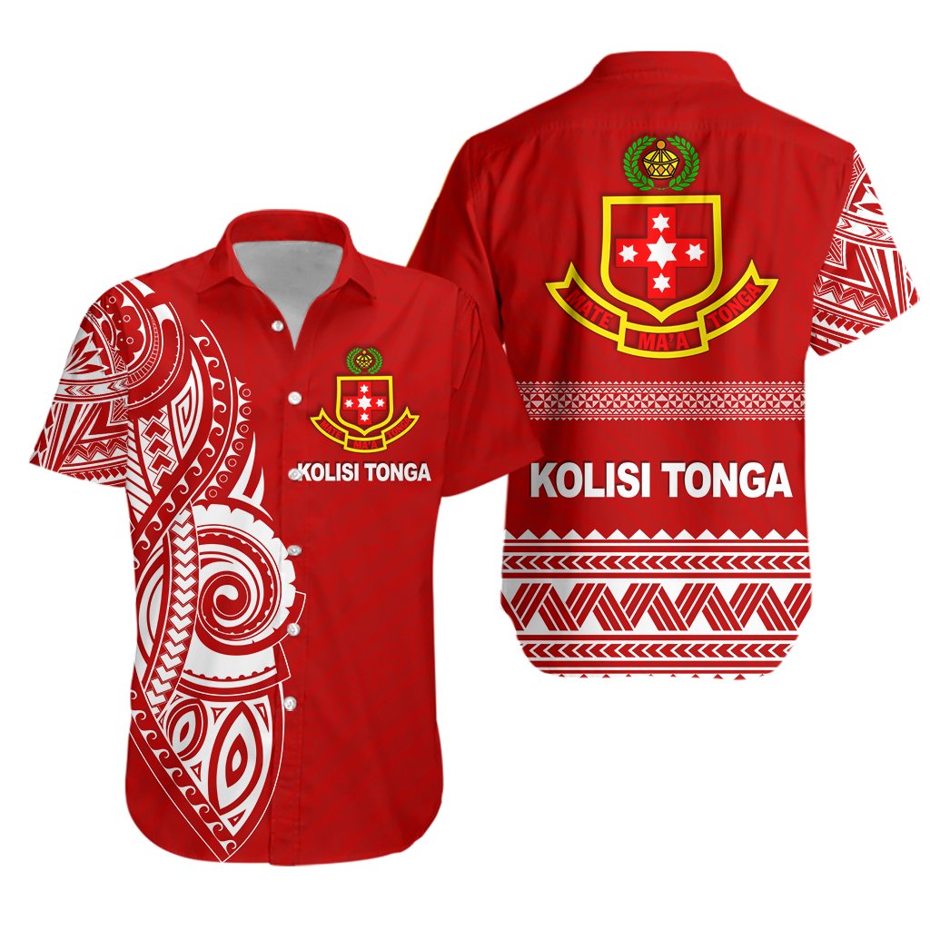 Kolisi Tonga Hawaiian Shirt Atele Unisex Red - Polynesian Pride