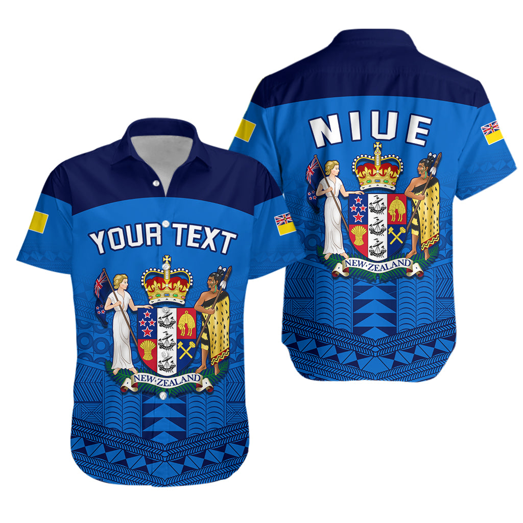 (Custom Personalised) Niue Hawaiian Shirt Rock of Polynesia LT13 Unisex Blue - Polynesian Pride