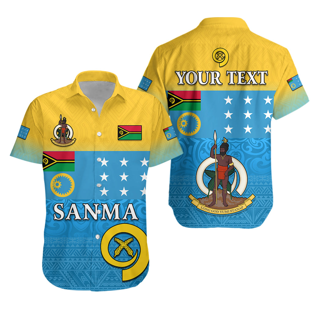 (Custom Personalised) Sanma Province Hawaiian Shirt Vanuatu Proud LT13 Unisex Blue - Polynesian Pride