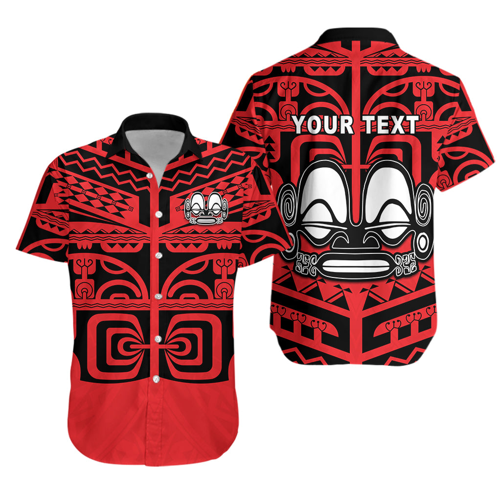 (Custom Personalised) Marquesas Islands Hawaiian Shirt - Marquesas Tattoo LT13 Unisex Red - Polynesian Pride