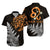 (Custom Personalised) Leo Zodiac Style Maori Hawaiian Shirt Orange Lion LT13 Unisex Black - Polynesian Pride