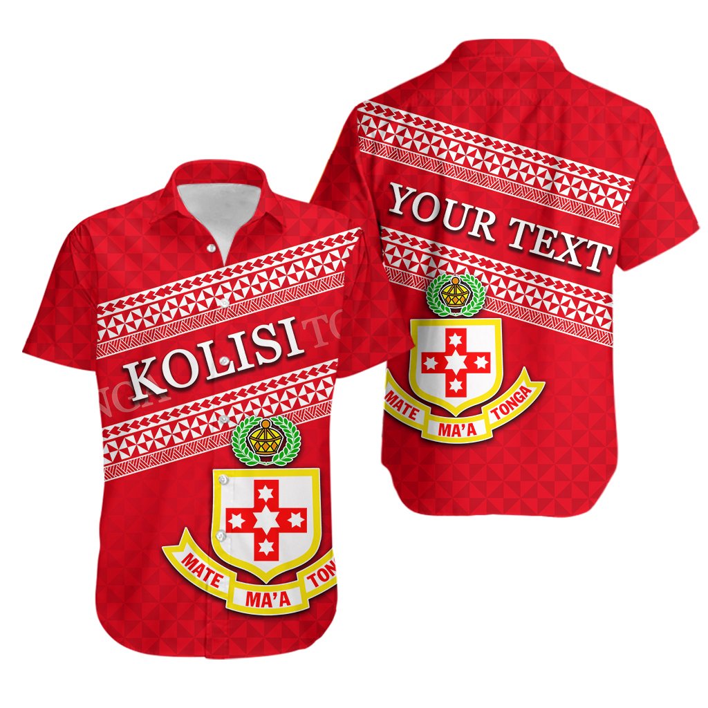 (Custom Personalised) Kolisi Tonga Hawaiian Shirt Simple Style Unisex Red - Polynesian Pride